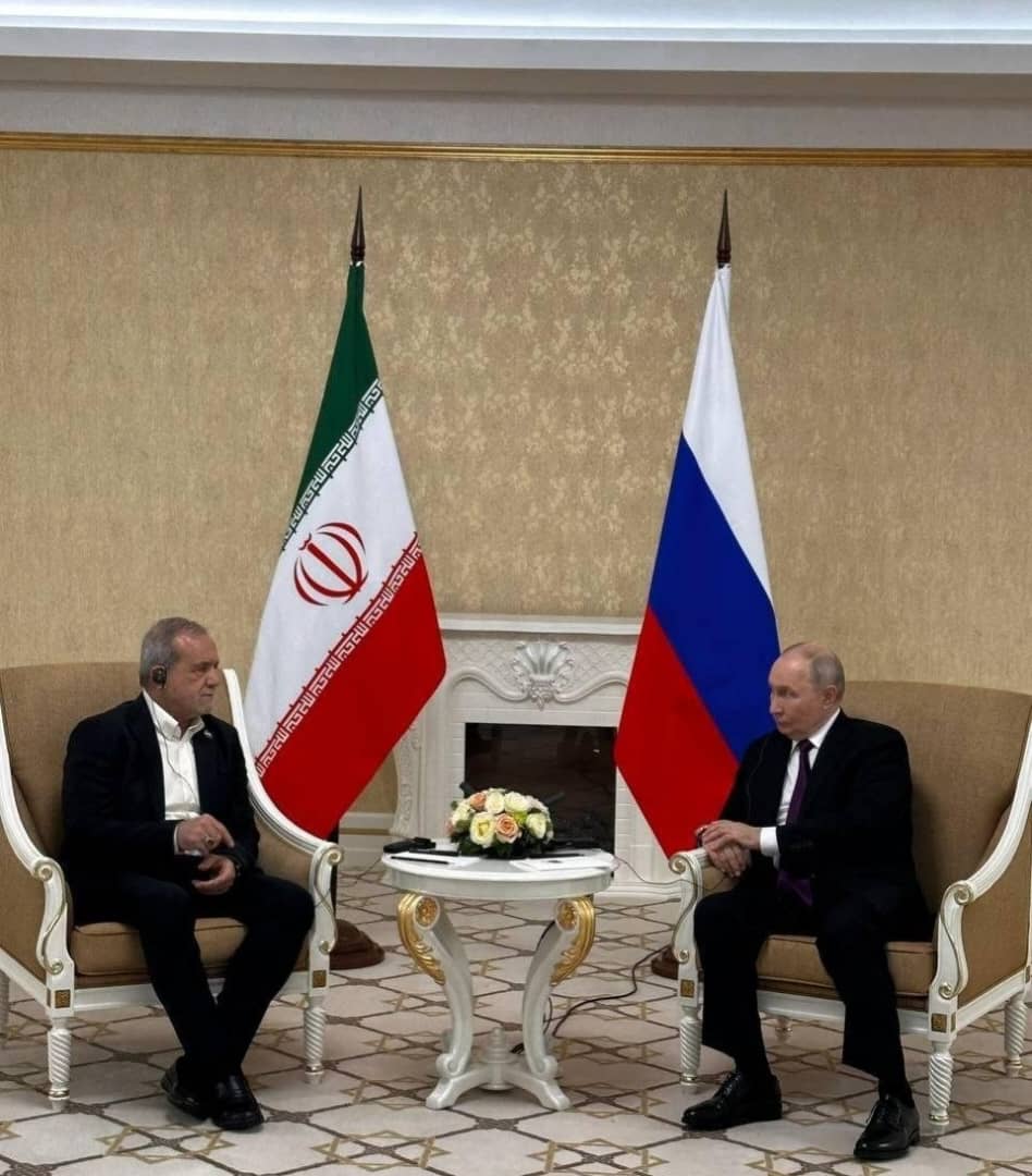 پزشکیان و پوتین در ترکمنستان